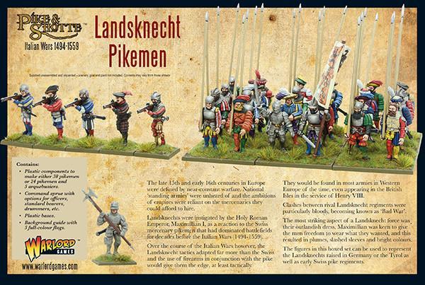 Pike & Shotte: Landsknechts Pikemen - Cipolla Hobbies