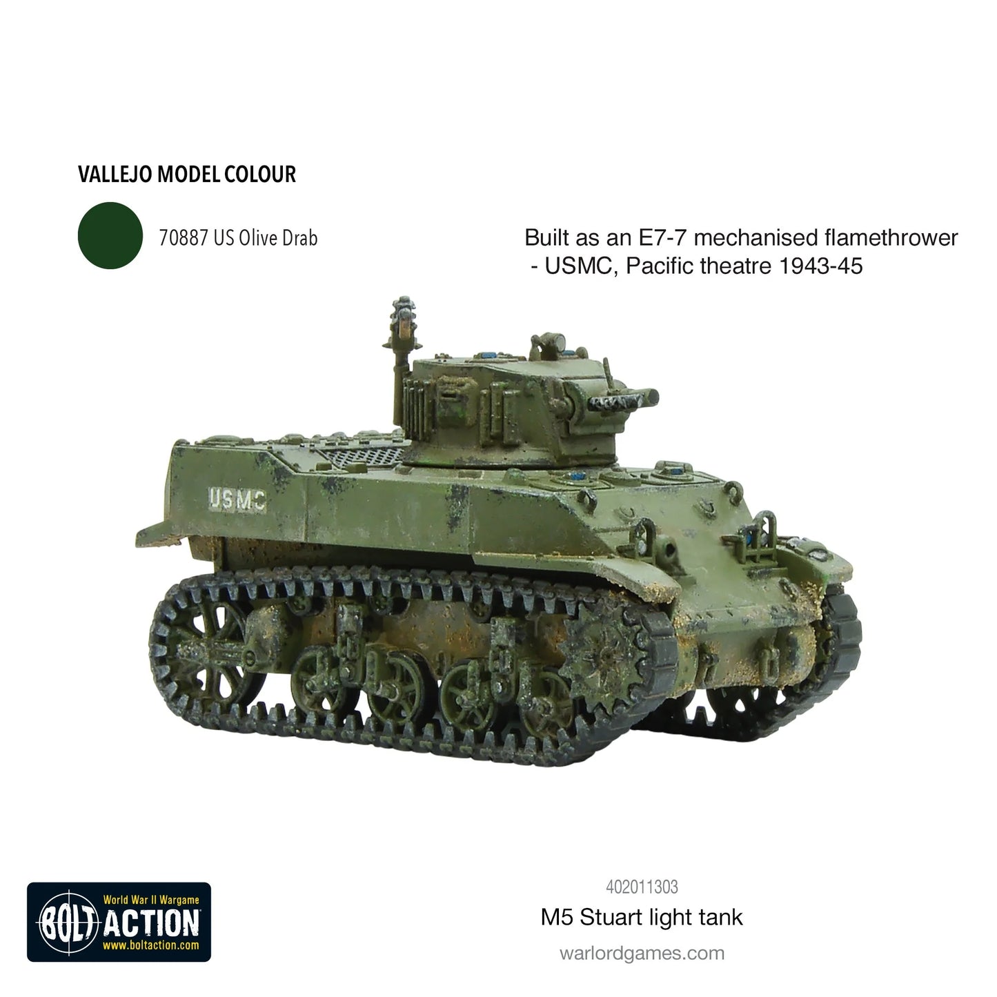 Bolt Action: M5 Stuart Light Tank - Cipolla Hobbies