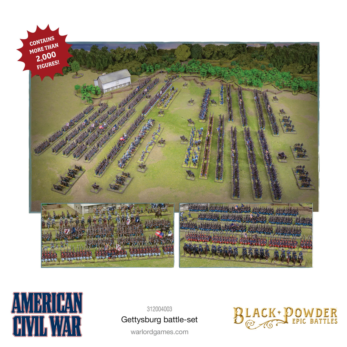 Black Powder Epic Battles American Civil War Gettysburg Battle Set