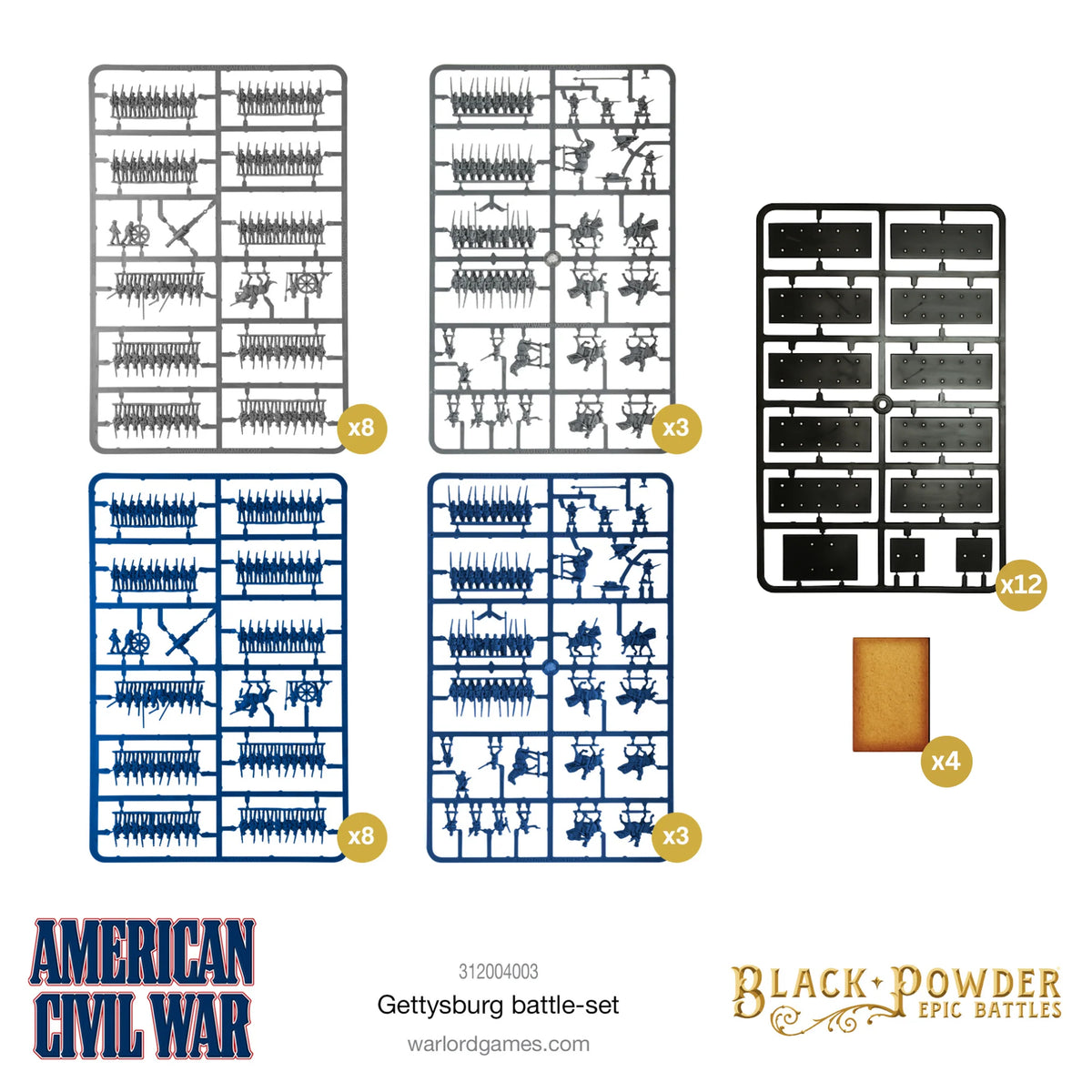 Black Powder Epic Battles American Civil War Gettysburg Battle Set