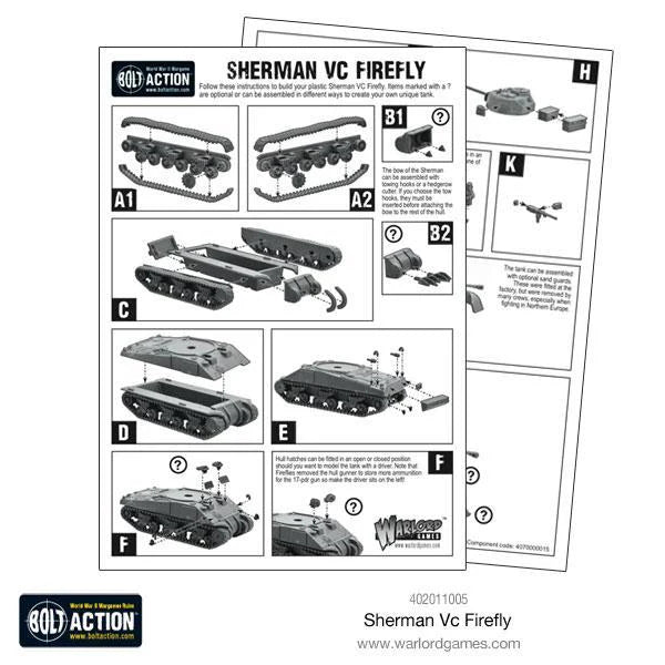 Bolt Action Sherman Firefly Vc Warlord Games