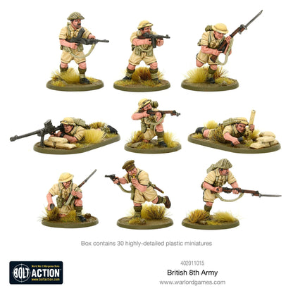 Bolt Action British 8th Army Platoon Warlord Games