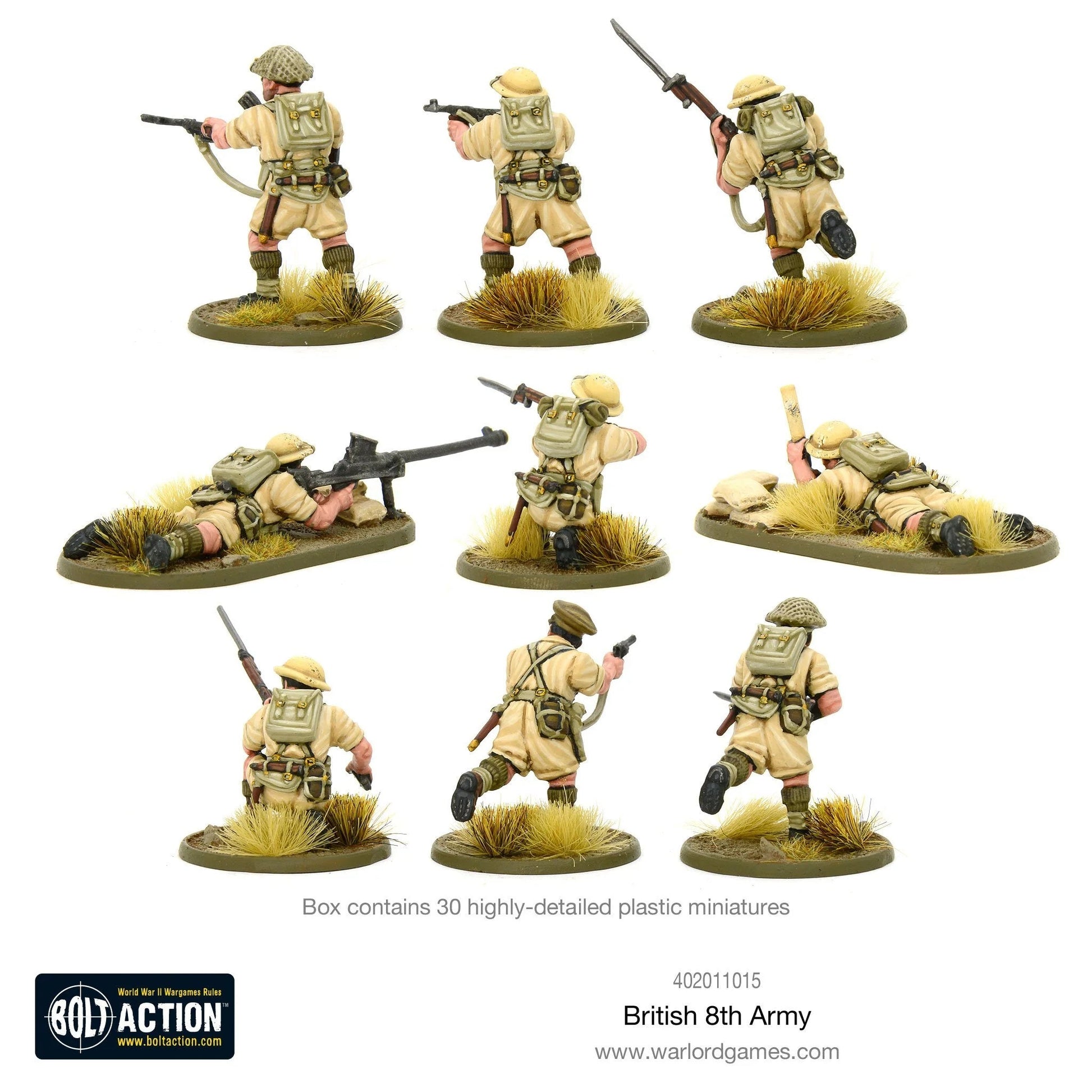 Bolt Action British 8th Army Platoon Warlord Games