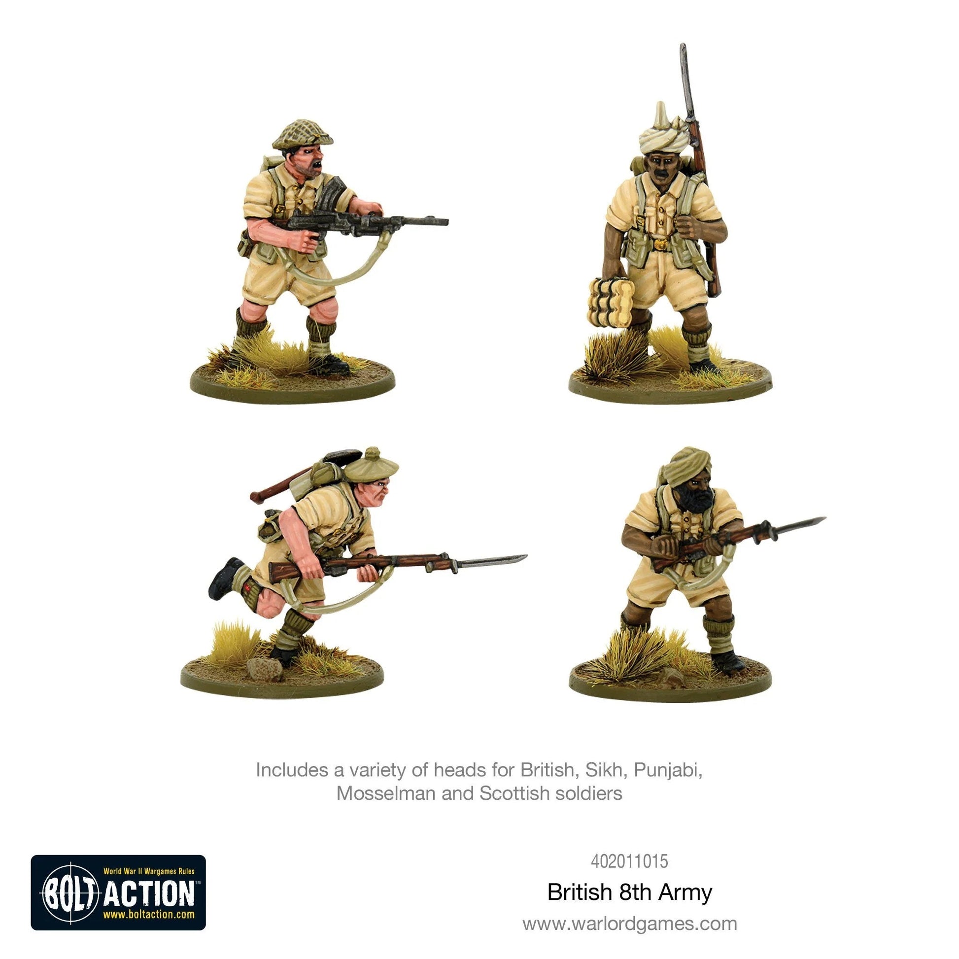 Bolt Action British 8th Army Platoon Warlord Games