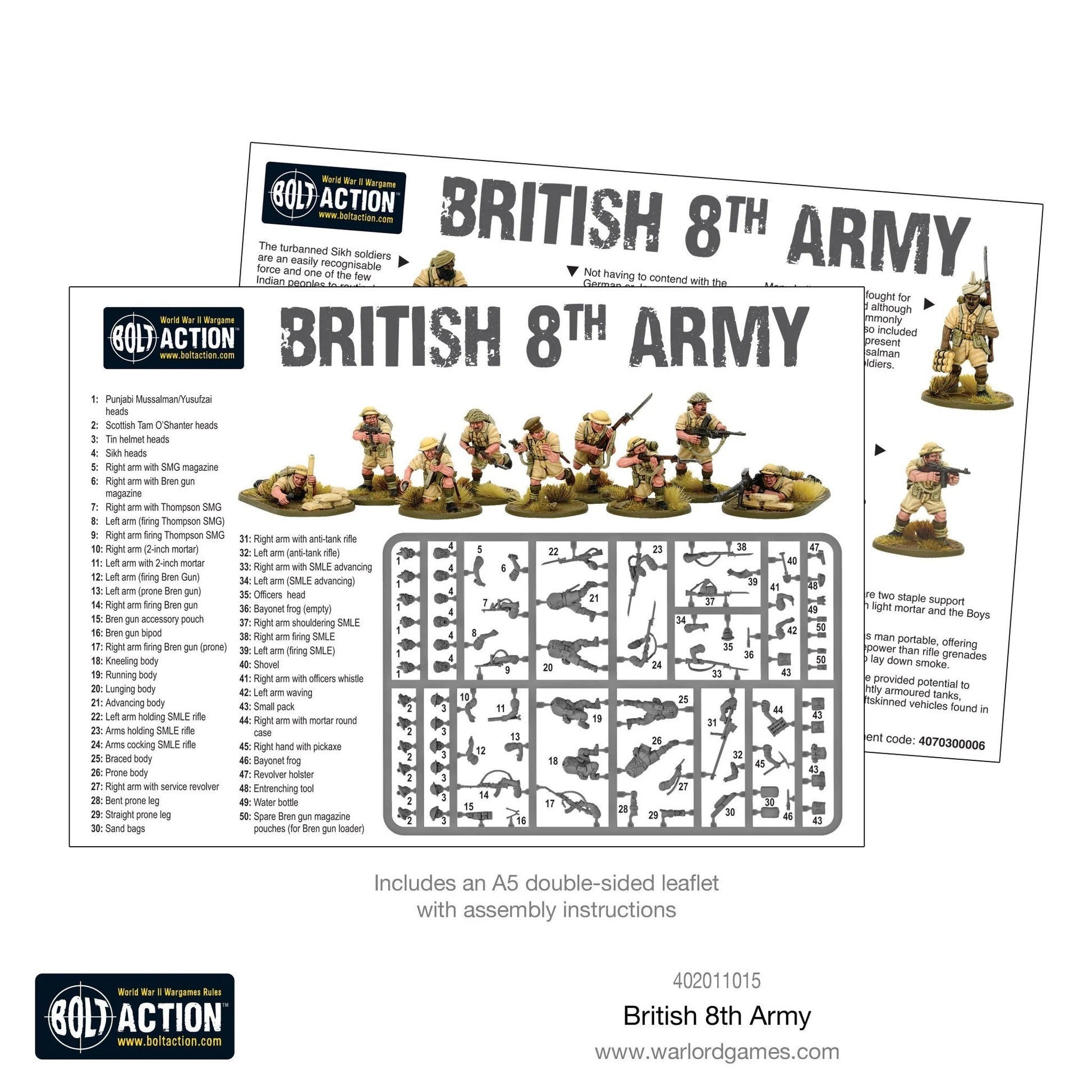 Bolt Action British 8th Army Platoon Warlord Games