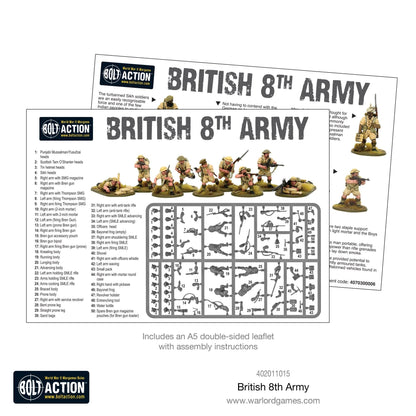Bolt Action British 8th Army Platoon Warlord Games