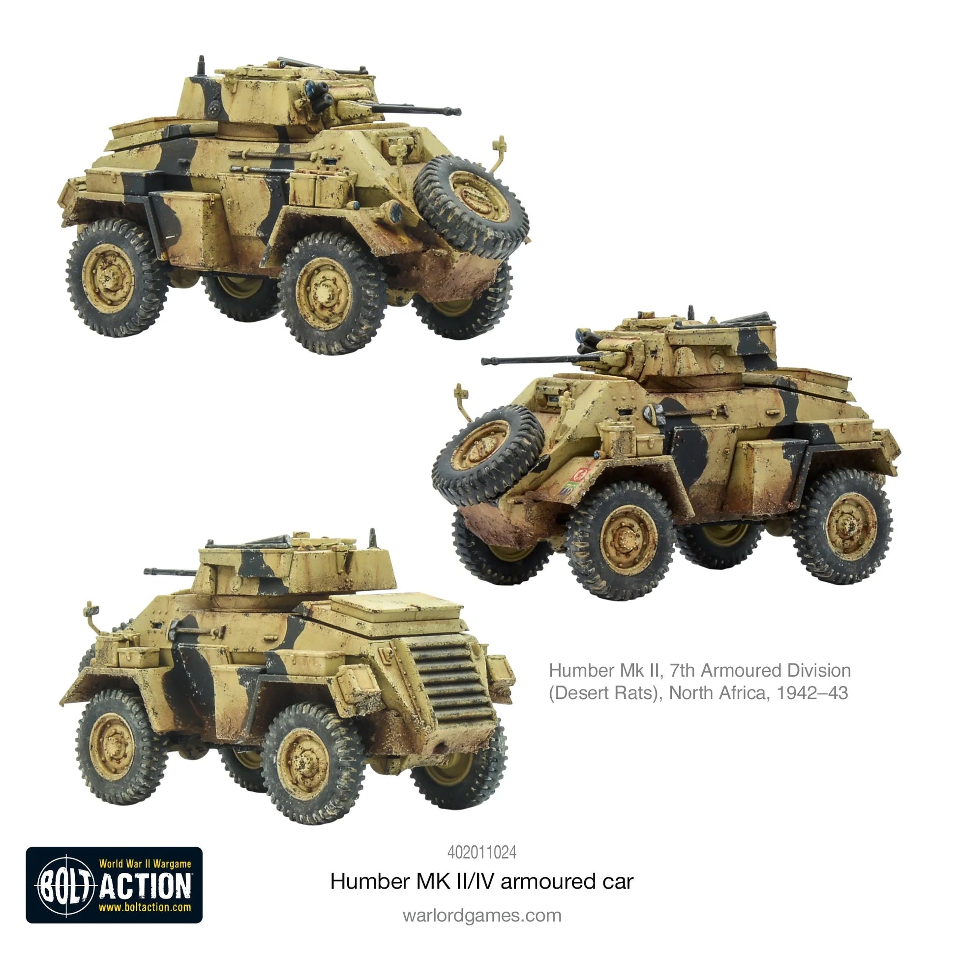 Bolt Action Humber Mk II/IV Armoured Car Warlord Games