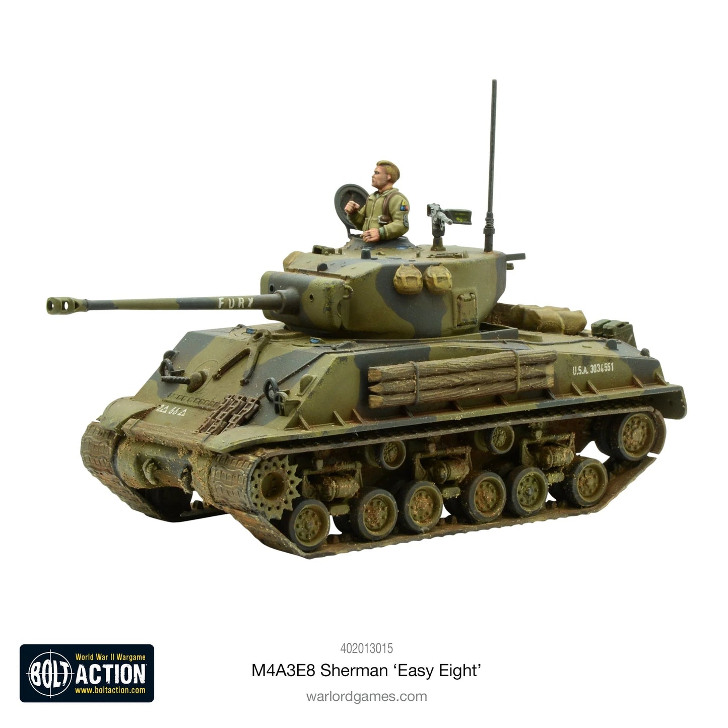 Bolt Action M4A3E8 Sherman Easy Eight Tank Warlord Games