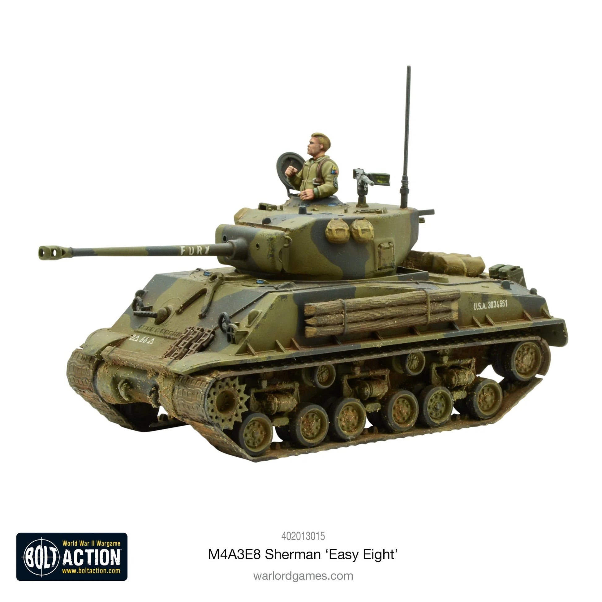 Bolt Action M4A3E8 Sherman Easy Eight Tank Warlord Games