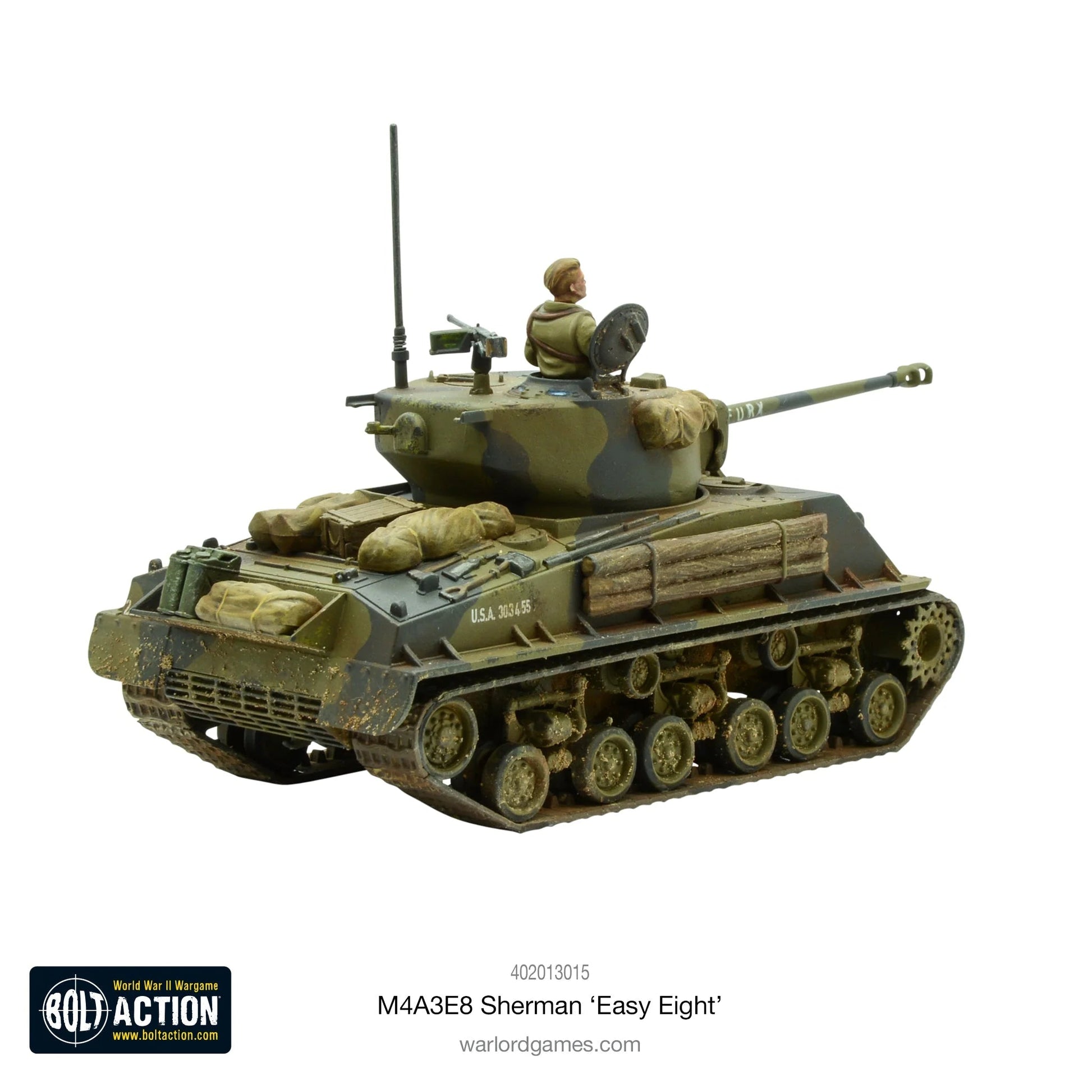 Bolt Action M4A3E8 Sherman Easy Eight Tank Warlord Games