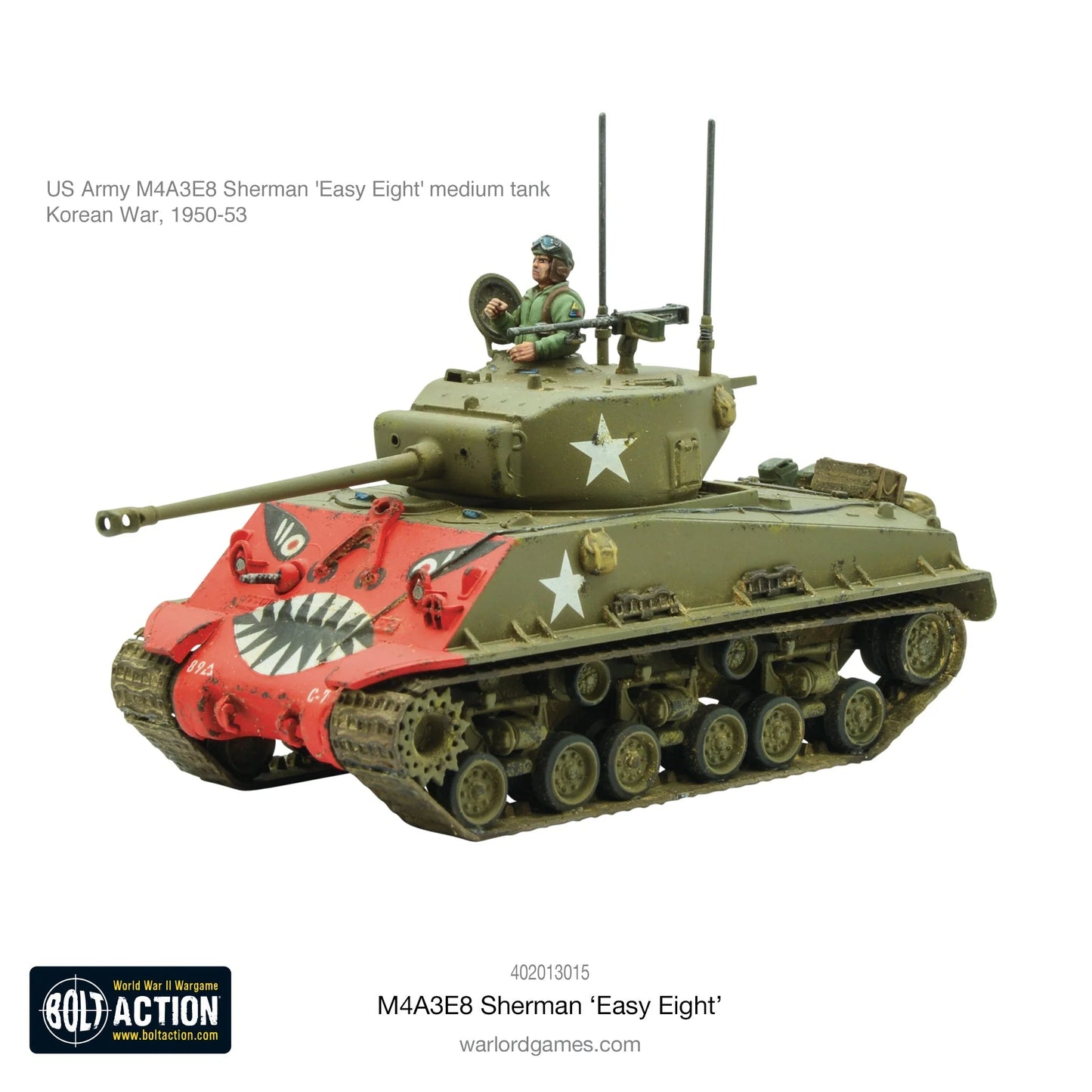 Bolt Action M4A3E8 Sherman Easy Eight Tank Warlord Games