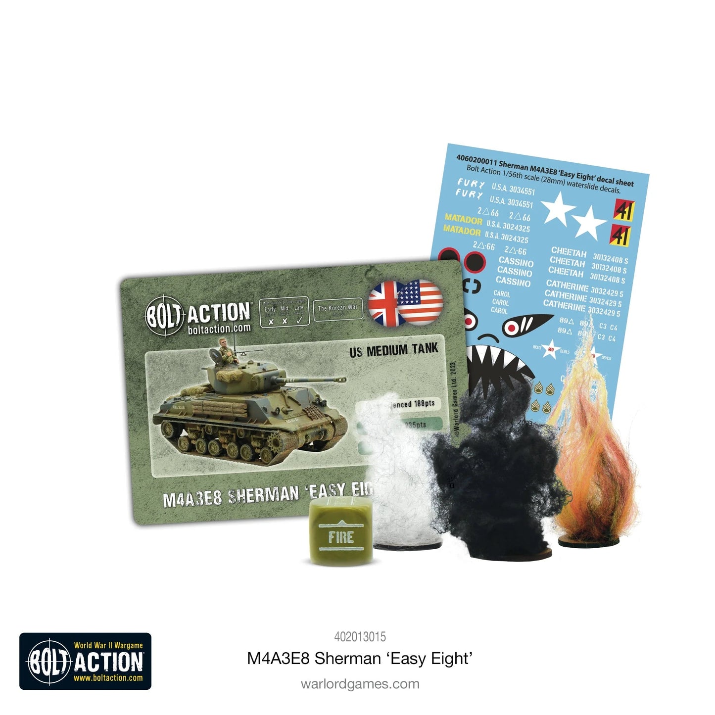 Bolt Action M4A3E8 Sherman Easy Eight Tank Warlord Games
