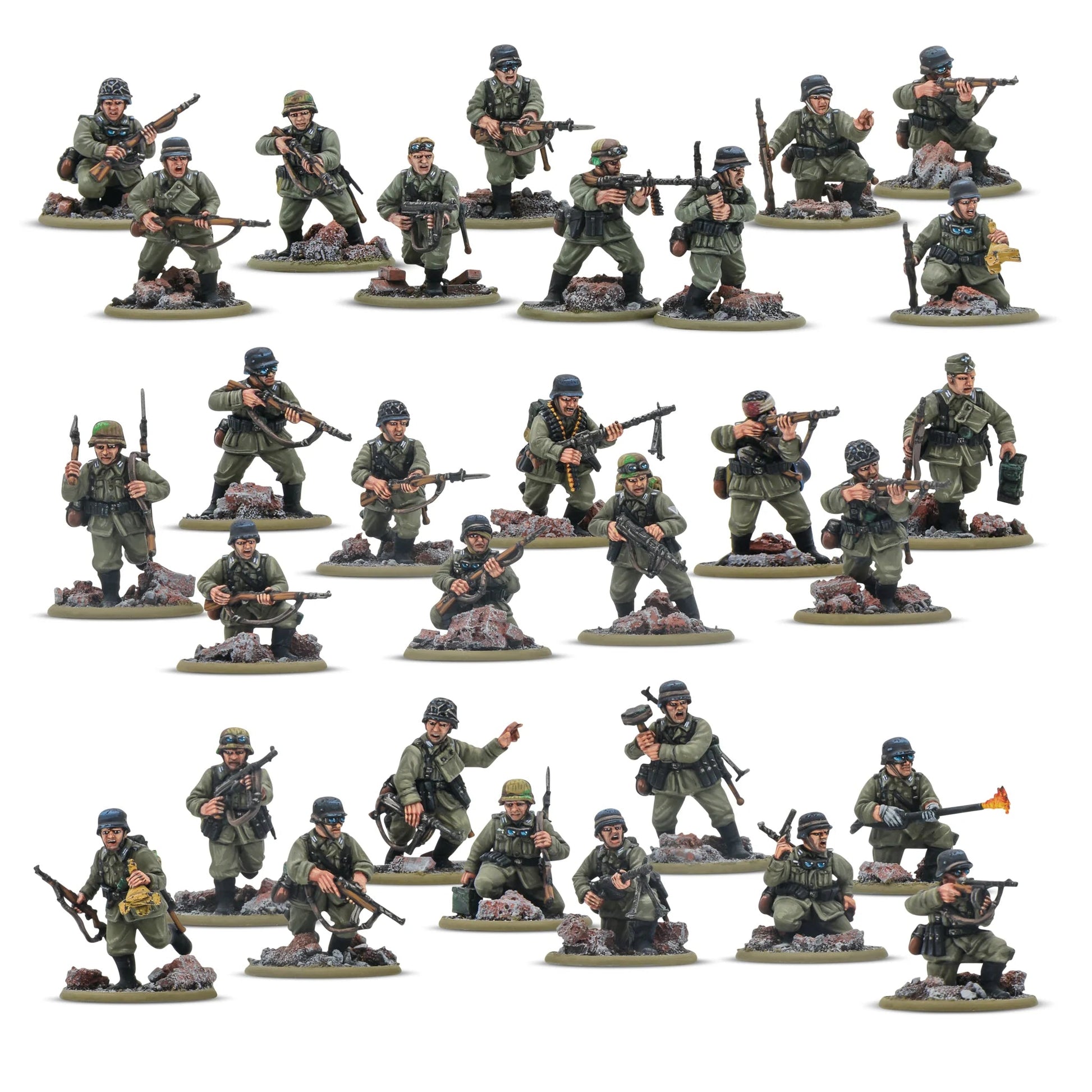Bolt Action German Veteran Infantry Platoon Warlord Games