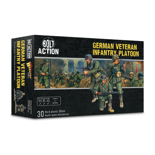 Bolt Action German Veteran Infantry Platoon Warlord Games