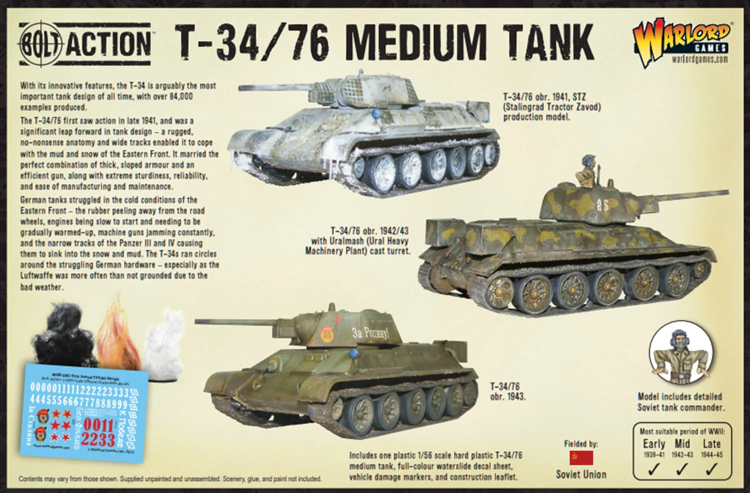 Bolt Action T-34/76 Medium Tank Warlord Games