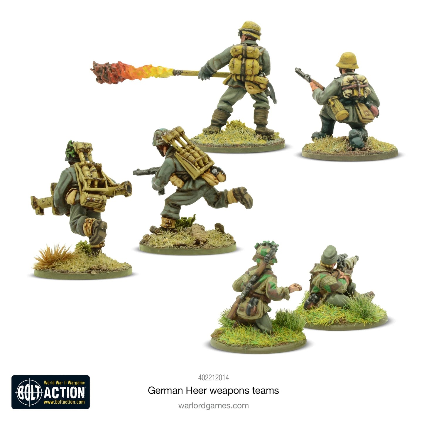 Bolt Action German Heer Weapons Team Warlord Games