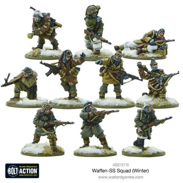 Bolt Action Waffen-SS Squad (Winter) Warlord Games