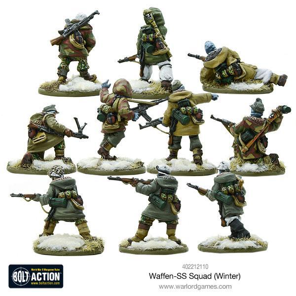 Bolt Action Waffen-SS Squad (Winter) Warlord Games
