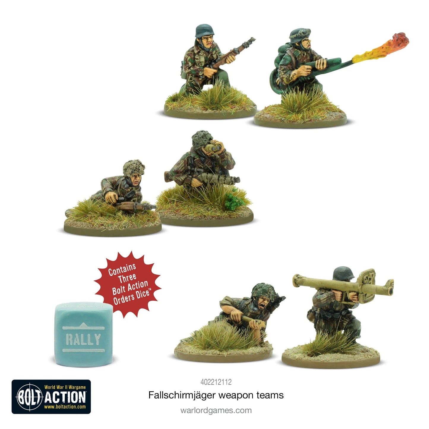 Bolt Action Fallschirmjager Weapons Team Warlord Games
