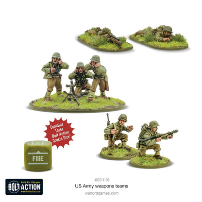 Bolt Action US Army Weapons Teams Warlord Games
