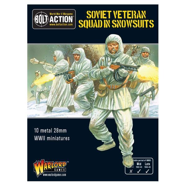 Bolt Action Soviet Veteran Squad in Snowsuits Warlord Games