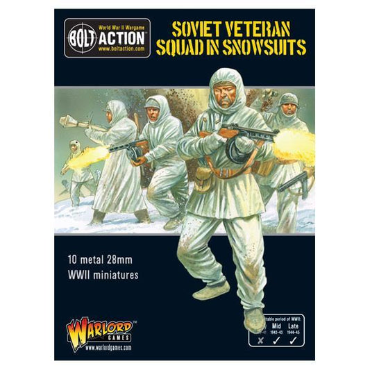 Bolt Action Soviet Veteran Squad in Snowsuits Warlord Games