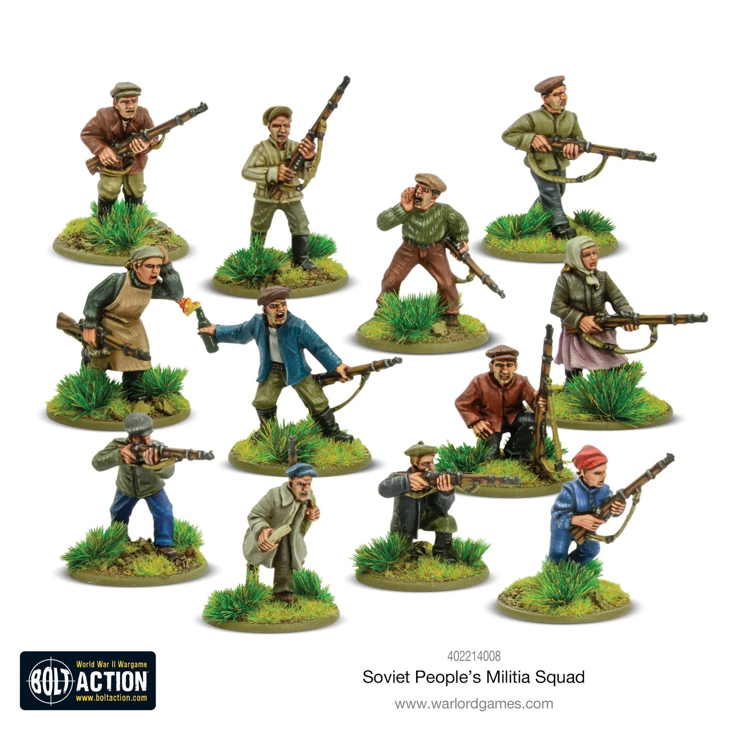 Bolt Action Soviet Peoples Militia Squad Warlord Games