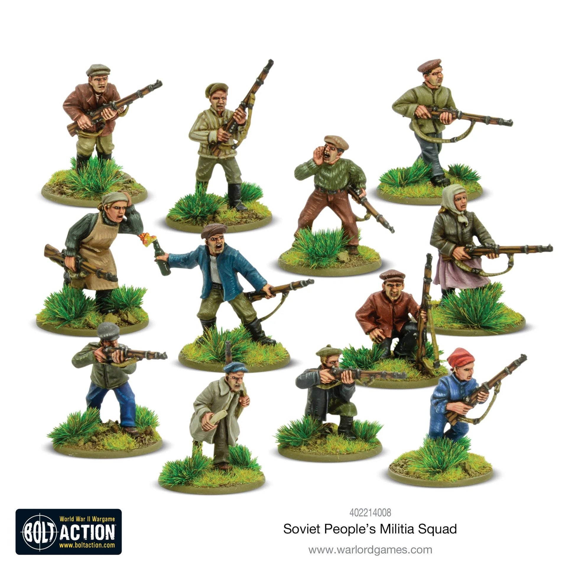 Bolt Action Soviet Peoples Militia Squad Warlord Games