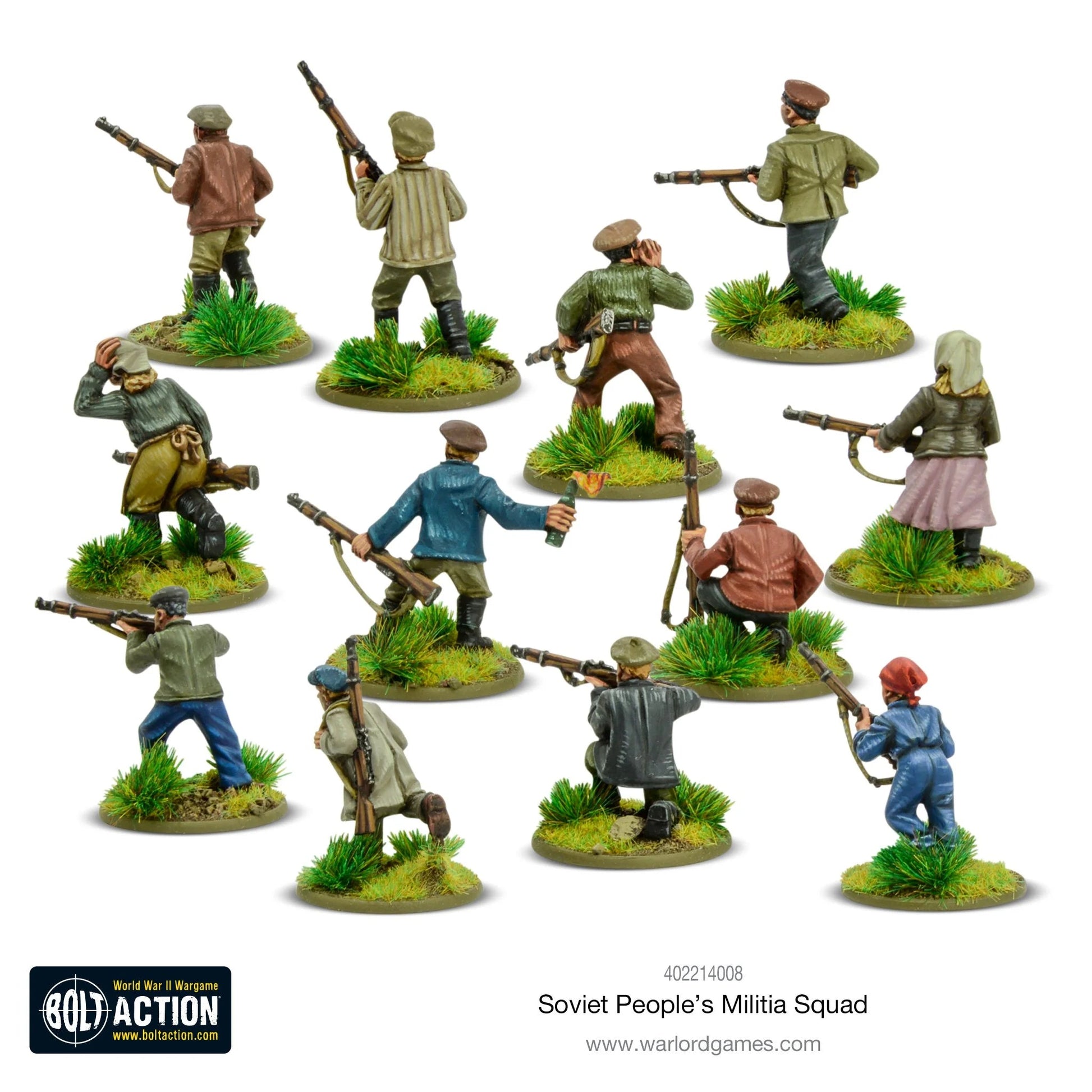 Bolt Action Soviet Peoples Militia Squad Warlord Games