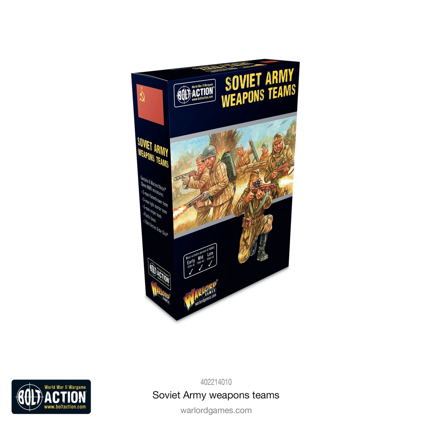 Bolt Action Soviet Army Weapons Team Warlord Games