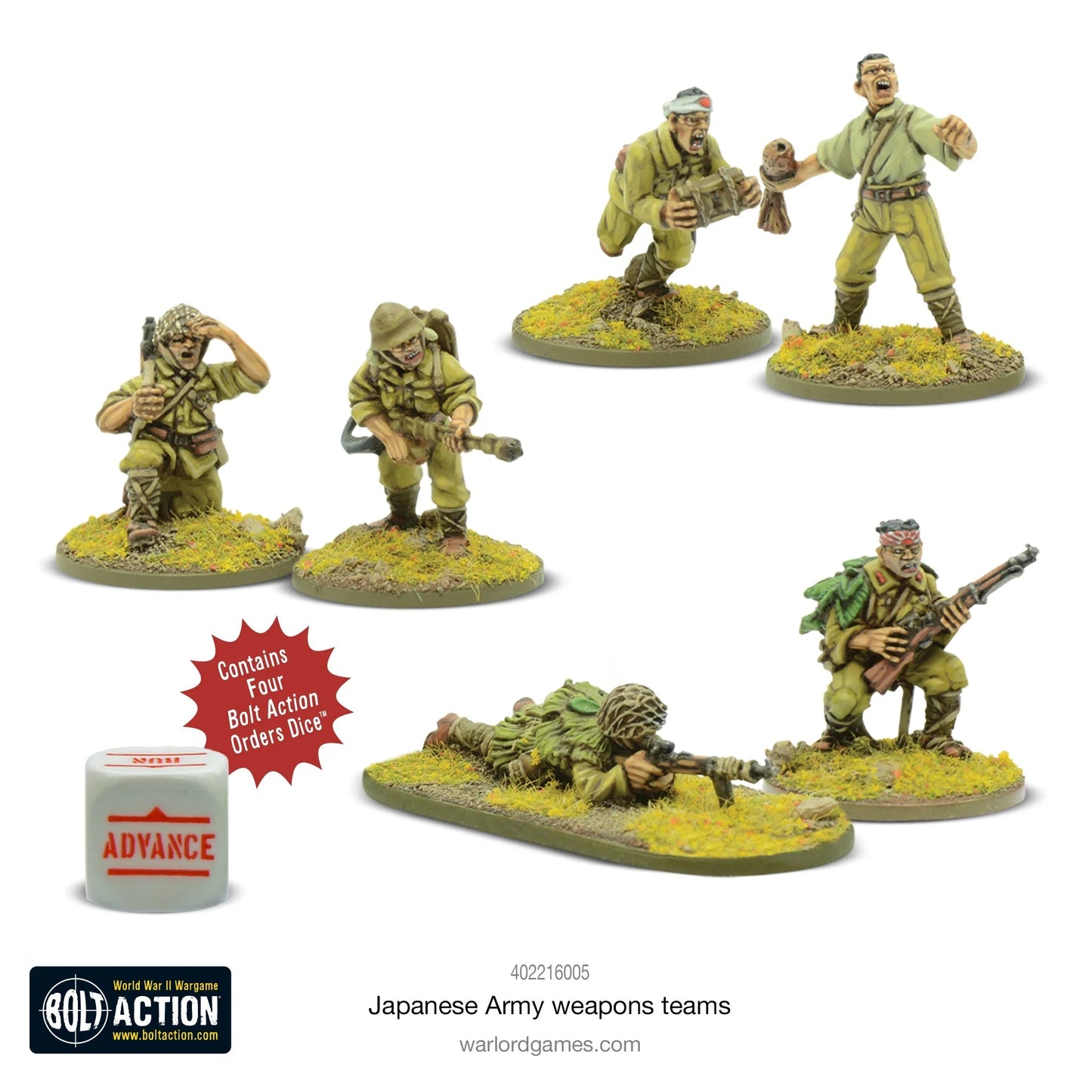 Bolt Action Japanese Army Weapons Team Warlord Games