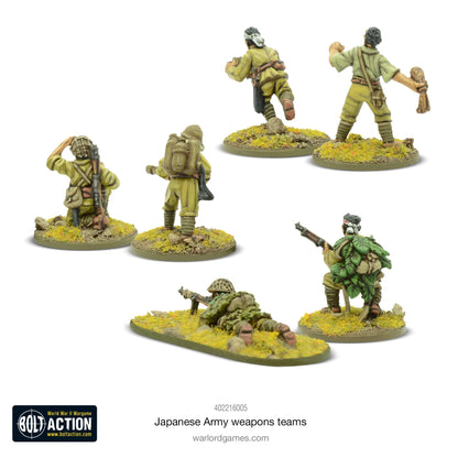 Bolt Action Japanese Army Weapons Team Warlord Games