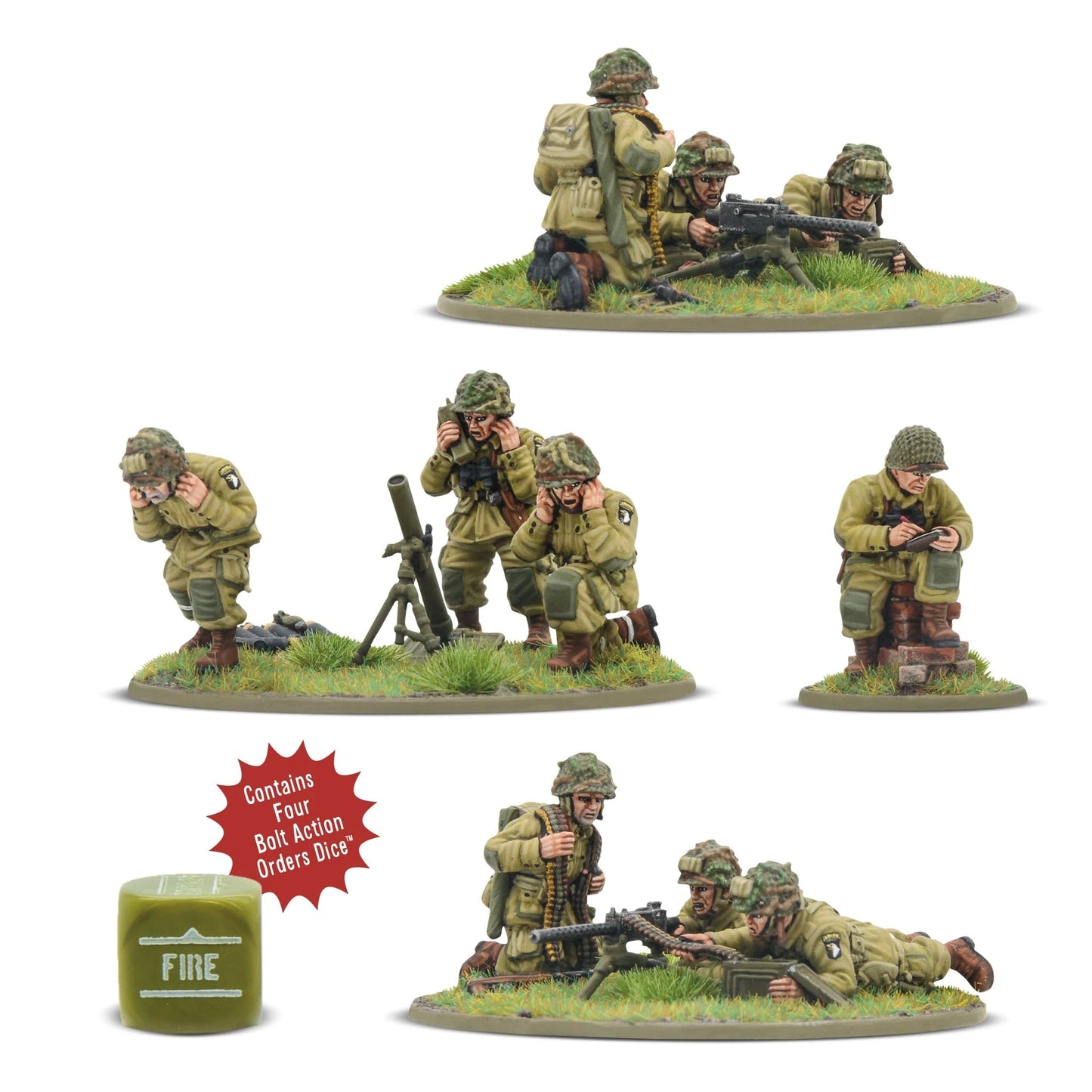 Bolt Action US Airborne (D-Day) Heavy Weapons Platoon Warlord Games