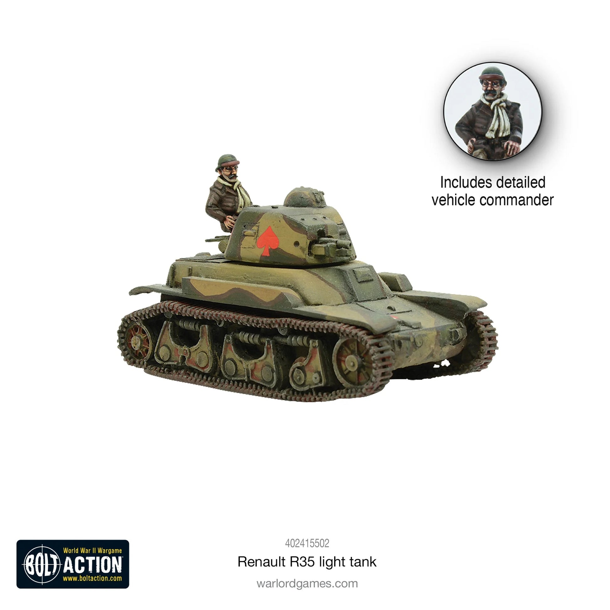 Bolt Action Renault R35 Tank Warlord Games