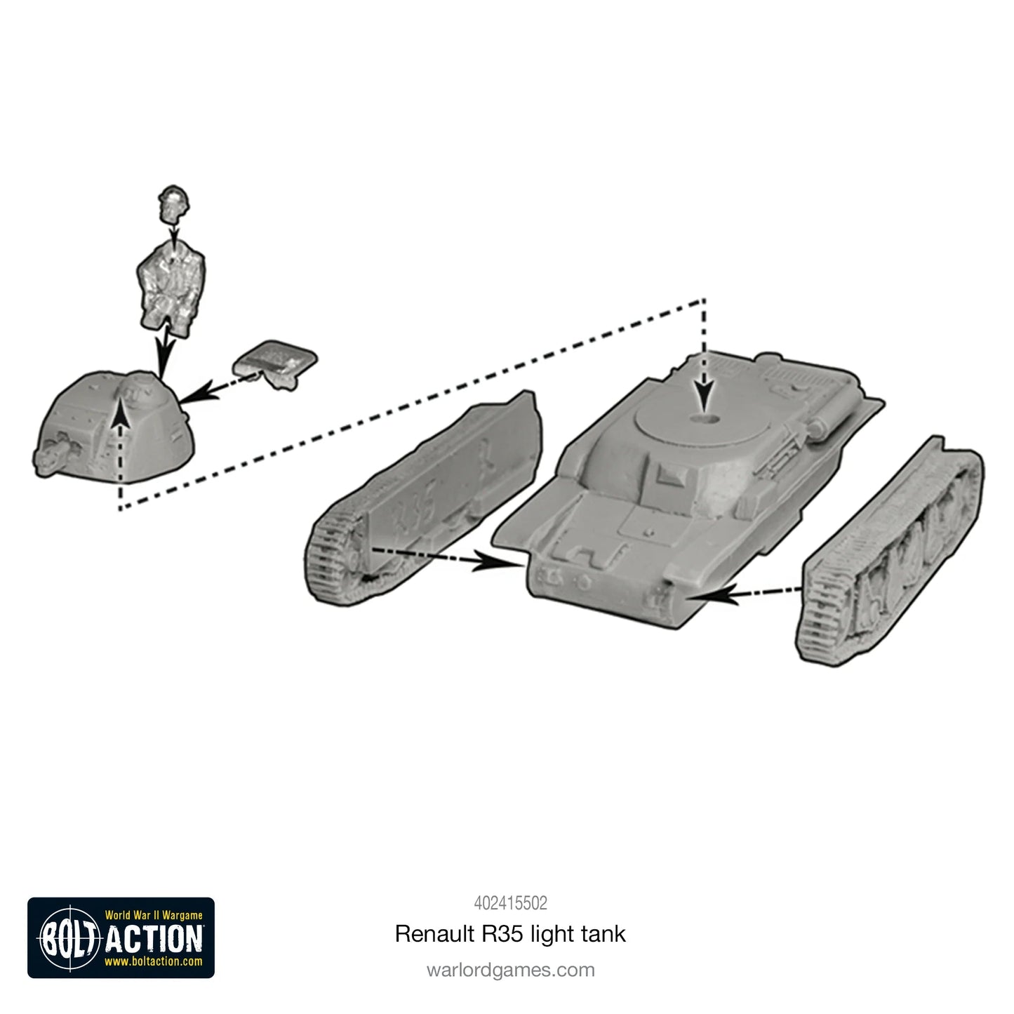 Bolt Action Renault R35 Tank Warlord Games