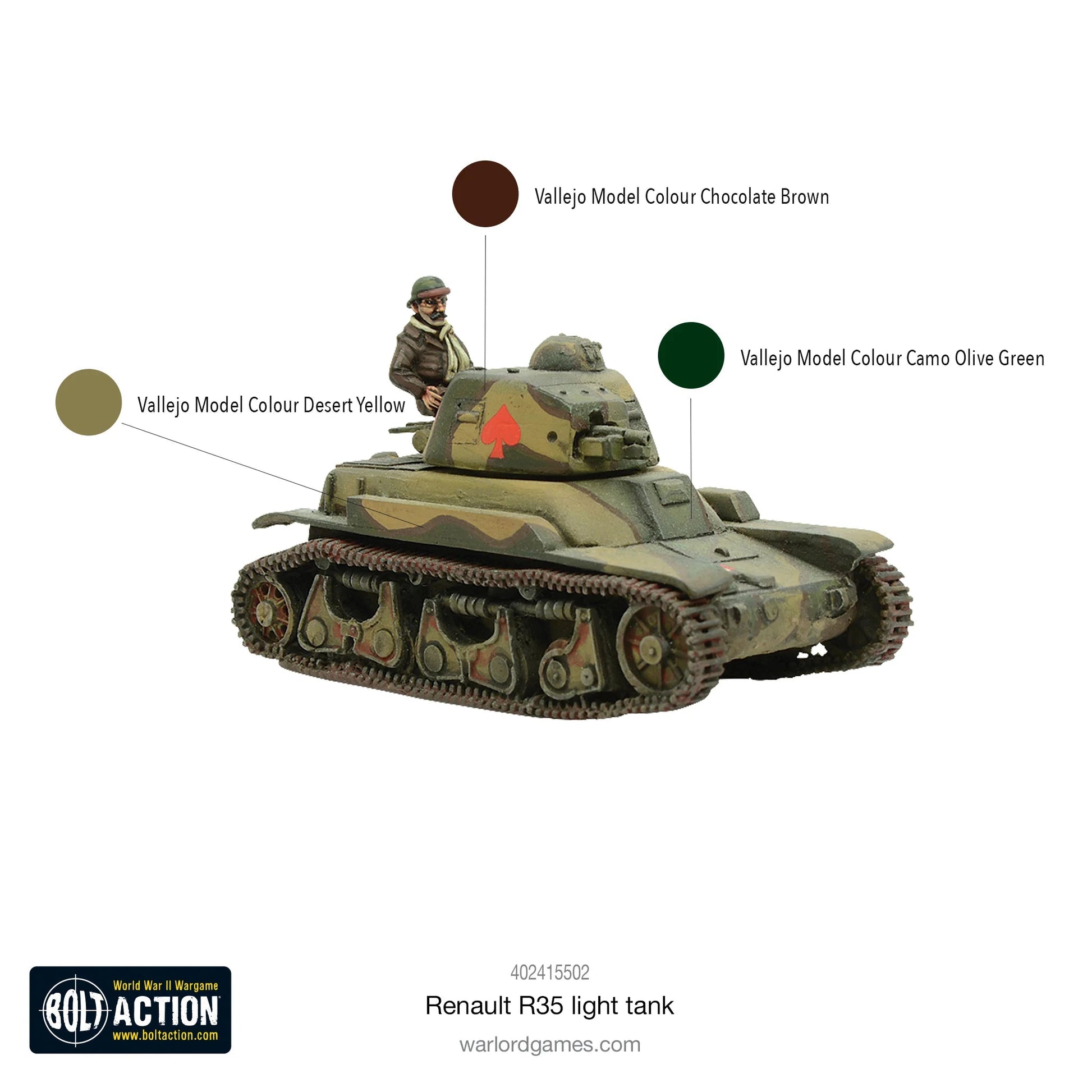 Bolt Action Renault R35 Tank Warlord Games