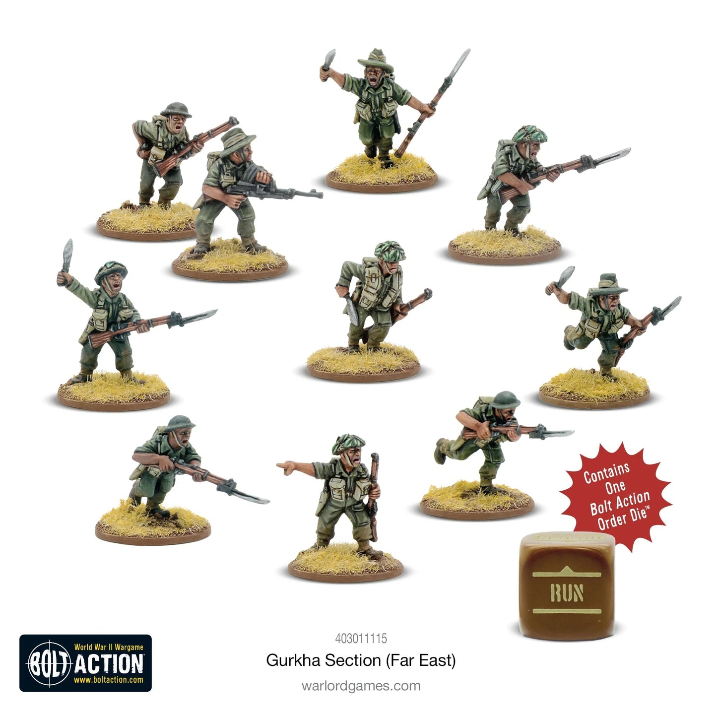 Bolt Action Gurkha Section (Far East) Warlord Games