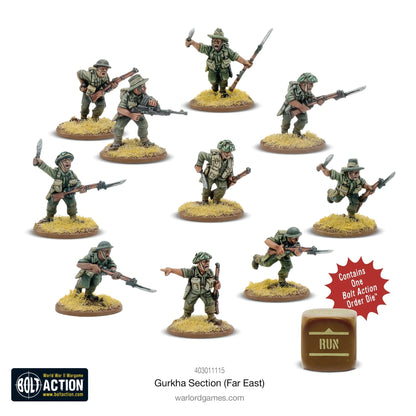 Bolt Action Gurkha Section (Far East) Warlord Games
