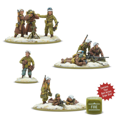 Bolt Action US Airborne (Winter) Heavy Weapons Platoon Warlord Games