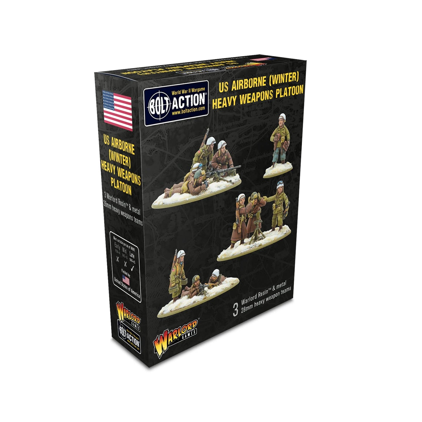 Bolt Action US Airborne (Winter) Heavy Weapons Platoon Warlord Games