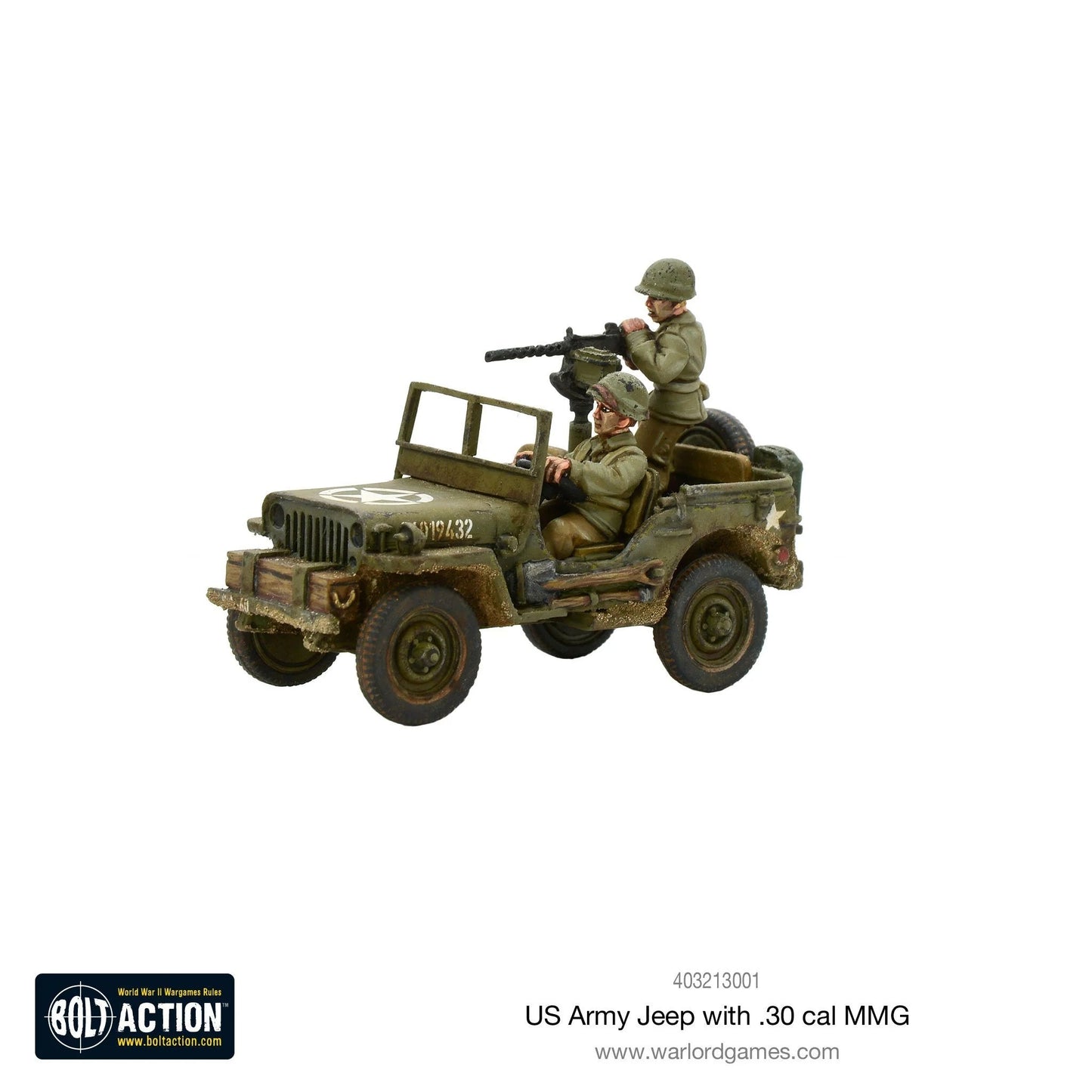 Bolt Action US Army Jeep w/ .30 Cal. MMG Warlord Games