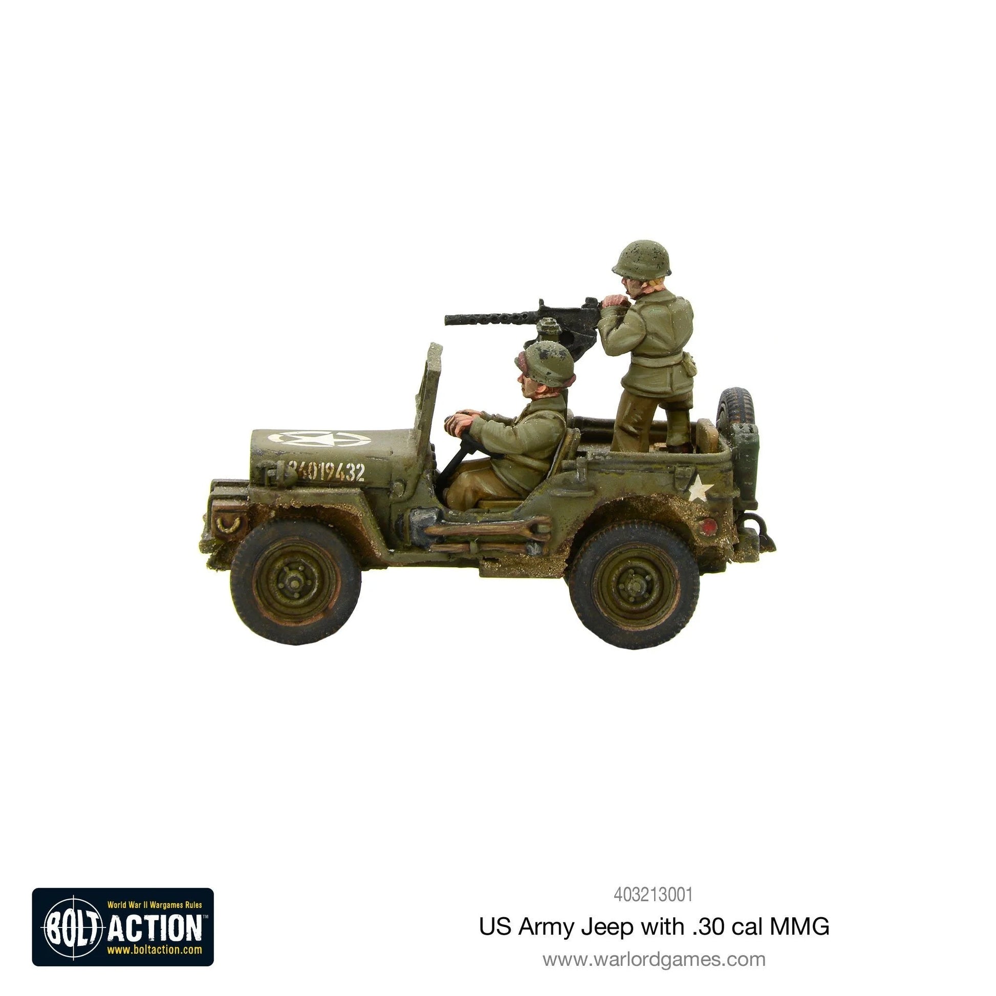 Bolt Action US Army Jeep w/ .30 Cal. MMG Warlord Games