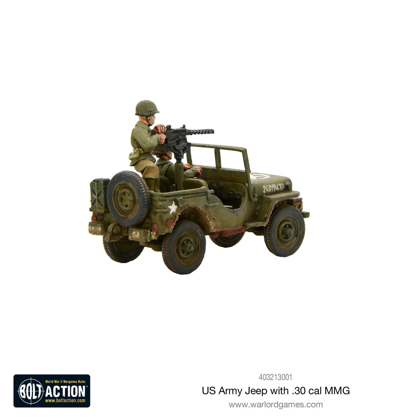 Bolt Action US Army Jeep w/ .30 Cal. MMG Warlord Games