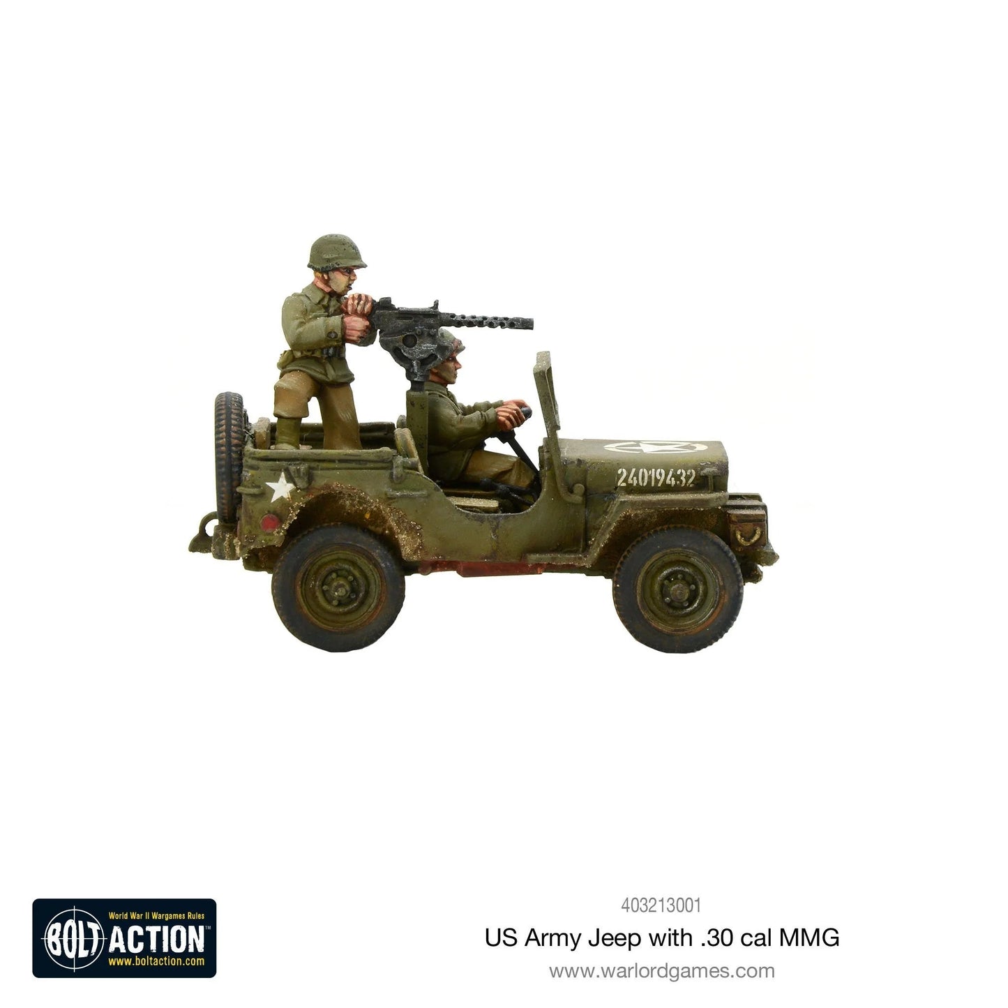 Bolt Action US Army Jeep w/ .30 Cal. MMG Warlord Games