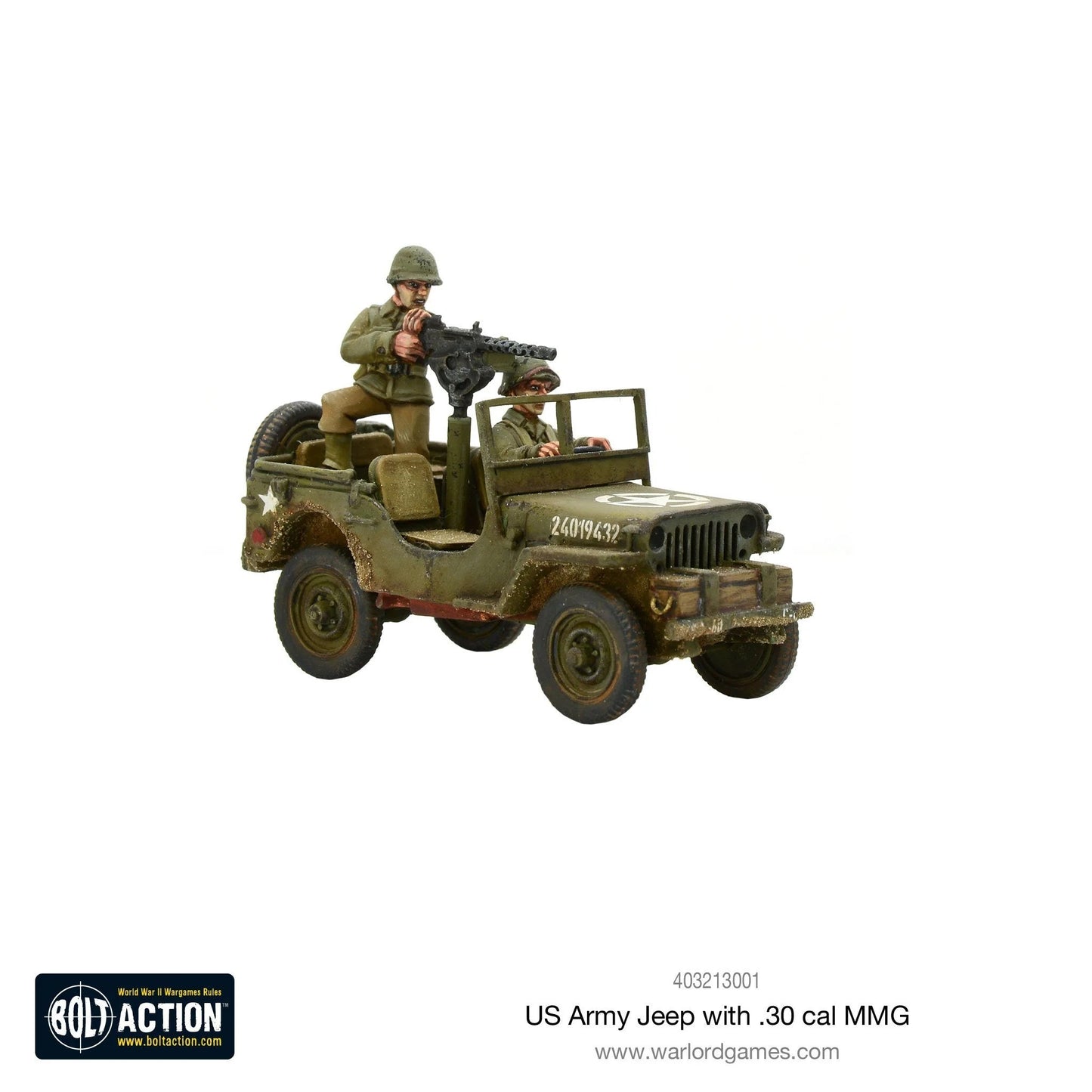 Bolt Action US Army Jeep w/ .30 Cal. MMG Warlord Games