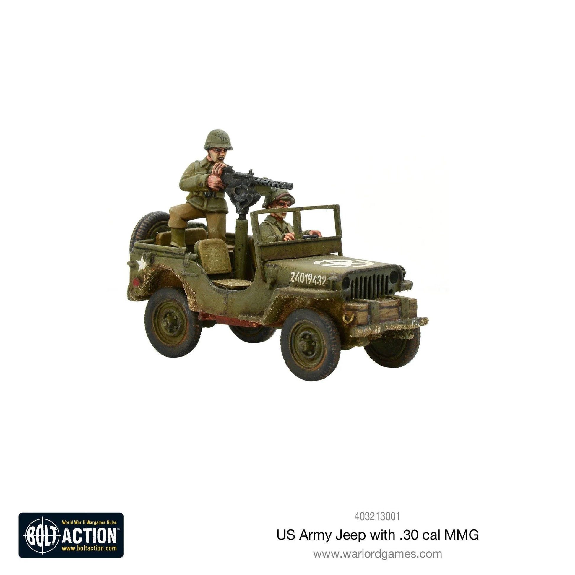 Bolt Action US Army Jeep w/ .30 Cal. MMG Warlord Games