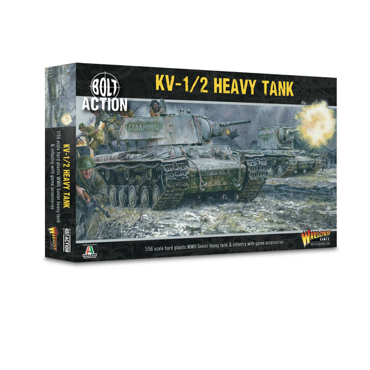 Box for a model KV-1/2 Heavy Tank from the game 'Bolt Action' by Warlord Games.
