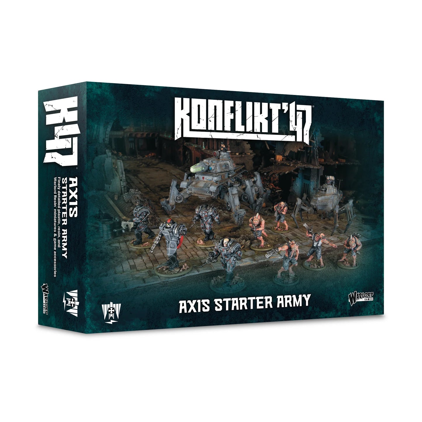 Konflikt'17 Axis Starter Army game box with figures and terrain on a white background