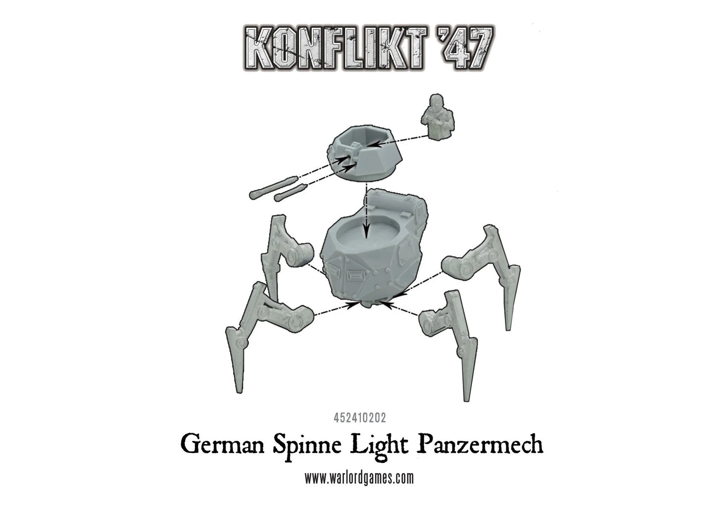 Konflikt '47 Spinne Light Panzermech - Cipolla Hobbies