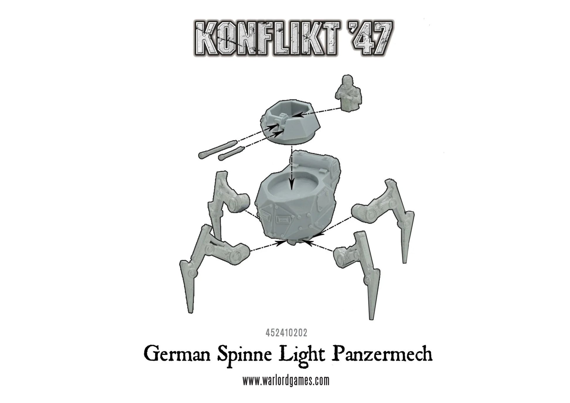 Konflikt '47 Spinne Light Panzermech - Cipolla Hobbies